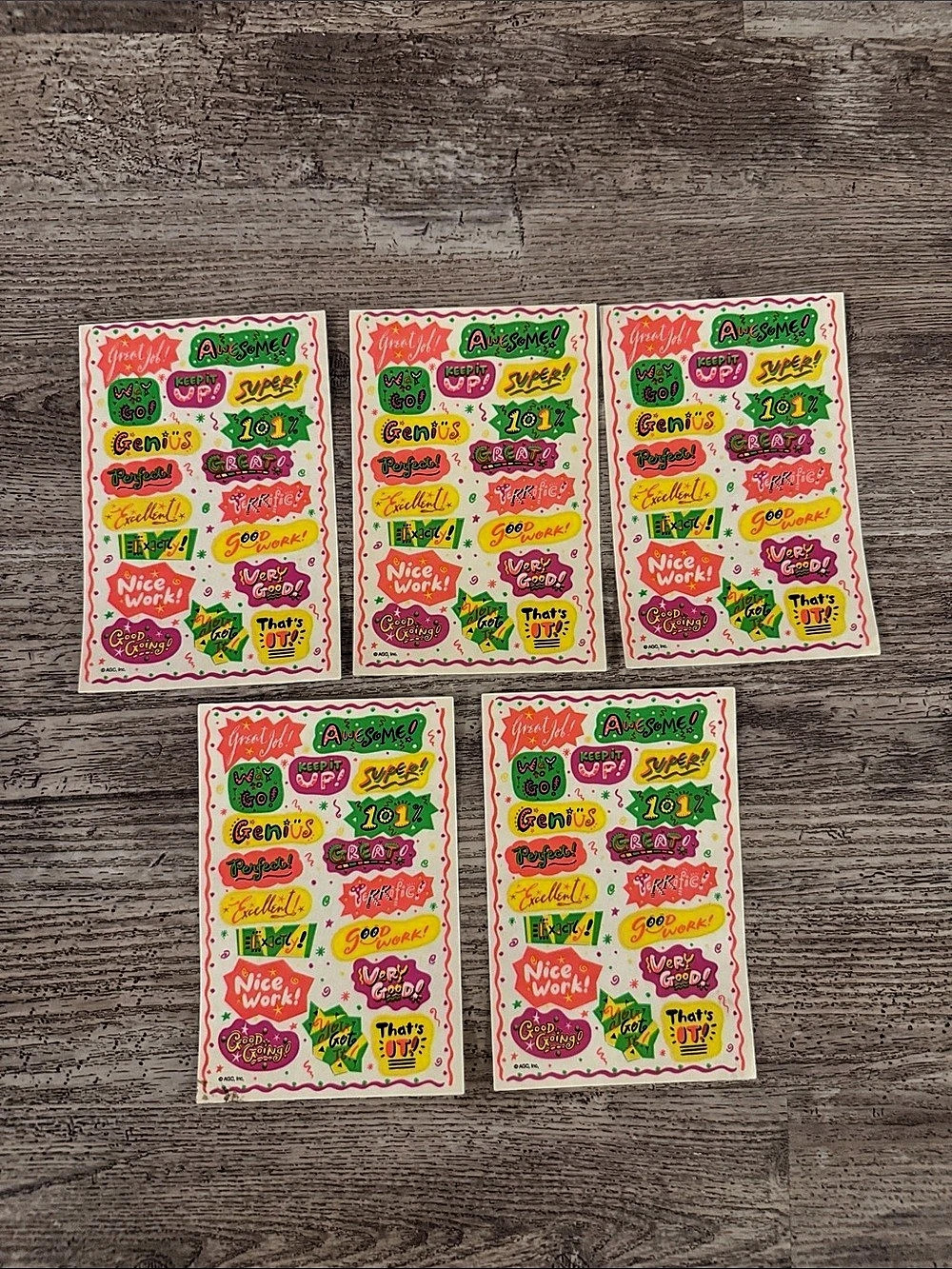 Motivational Sticker Sheets Set of 5